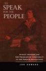 Image for To speak for the people: public opinion and the problem of legitimacy in the French Revolution