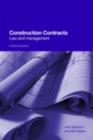 Image for Construction contracts: law and management