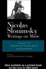 Image for Nicolas Slonimsky: writings on music