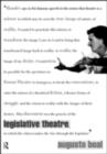 Image for Legislative theatre: using performance to make politics
