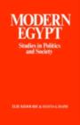 Image for Modern Egypt: studies in politics and society