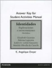 Image for Answer Key for the Student Activities Manual for Identidades