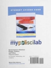 Image for MyPoliSciLab Without Pearson eText - Standalone Access Card - For Government in America : People, Politics and Policy