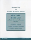 Image for SAM Answer Key for Golosa : A Basic Course in Russian, Book One