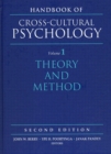 Image for Handbook of Cross-Cultural Psychology