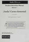 Image for Audio CDs for Student Activities Manual for Anda! Curso Elemental, Volume 1