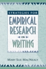 Image for Strategies for Empirical Research in Writing