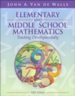 Image for Elementary and Middle School Mathematics : Teaching Developmentally