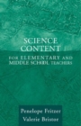 Image for Science Content for Elementary and Middle School Teachers