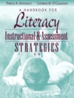 Image for A Handbook for Literacy Instructional and Assessment Strategies, K-8
