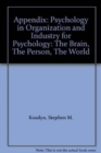 Image for Psychology in Organization and Industry for Psychology