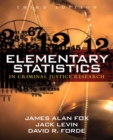 Image for Elementary Statistics in Criminal Justice Research