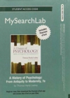 Image for A MySearchLab with Pearson Etext - Standalone Access Card - for History of Psychology