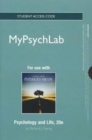 Image for NEW MyLab Psychology  without Pearson eText -- Standalone Access Card -- for Psychology and Life