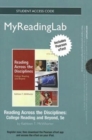 Image for NEW MyReadingLab with Pearson Etext - Standalone Access Card - for Reading Across the Disciplines