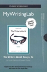 Image for NEW MyWritingLab with Pearson Etext - Standalone Access Card - for the Writer&#39;s World