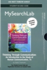 Image for MyLab Search with Pearson eText -- Standalone Access Card -- for Thinking Through Communication