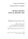 Image for Human Rights Annual Report 2001 : Report, Proceedings, Minutes of Evidence and Appendices