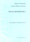 Image for Police Reform Bill : Report, Proceedings, Minutes of Evidence and Appendices