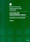 Image for Learning the sustainability lesson : tenth report of session 2002-03, Vol. 1: Report, together with formal minutes