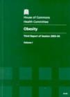 Image for Obesity  : third report of session 2003-04Vol. 1: Report, together with formal minutes