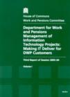Image for Department for Work and Pensions management of information technology projects