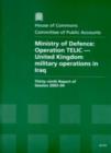 Image for Ministry of Defence : Operation TELIC - United Kingdom Military Operations in Iraq