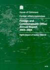 Image for Foreign and Commonwealth Office annual report 2003-2004