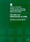 Image for The role and effectiveness of CABE : fifth report of session 2004-05, report, together with formal minutes, oral and written evidence
