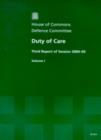 Image for Duty of  care