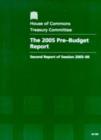Image for The 2005 pre-budget report