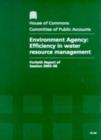 Image for Environment Agency : efficiency in water resource management, fortieth report of session 2005-06, report, together with formal minutes and oral evidence