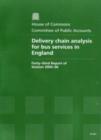 Image for Delivery chain analysis for bus services in England : forty-third report of session 2005-06, report, together with formal minutes, oral and written evidence