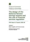 Image for The design of the National Pension Savings Scheme and the role of financial services regulation