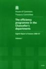 Image for The efficiency programme in the Chancellor&#39;s departments : eighth report of session 2006-07, Vol. 1: Report, together with formal minutes
