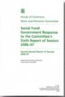 Image for Social fund : Government response to the Committee&#39;s sixth report of session 2006-07, second special report of session 2006-07
