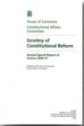Image for Scrutiny of constitutional reform : second special report of session 2006-07