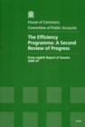 Image for The efficiency programme : a second review of progress, forty-eighth report of session 2006-07, report, together with formal minutes, oral and written evidence