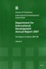 Image for Department for International Development annual report 2007