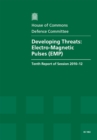 Image for Developing threats : Electro-Magnetic Pulses (EMP), tenth report of session 2010-12, report, together with formal minutes, oral and written evidence