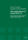 Image for Fifty-eighth report of session 2010-12