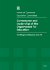Image for Governance and leadership of the Department for Education