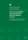 Image for 2012 accountability hearing with the General Medical Council