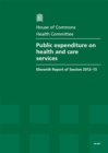 Image for Public expenditure on health and care services