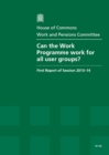 Image for Can the Work Programme work for all user groups? : first report of session 2013-14