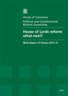 Image for House of Lords reform