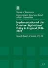 Image for Implementation of the Common Agricultural Policy in England 2014-2020