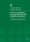 Image for 2013 accountability hearing with the Care Quality Commission