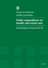 Image for Public expenditure on health and social care