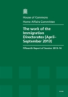 Image for The work of the Immigration Directorates (April - September 2013)
